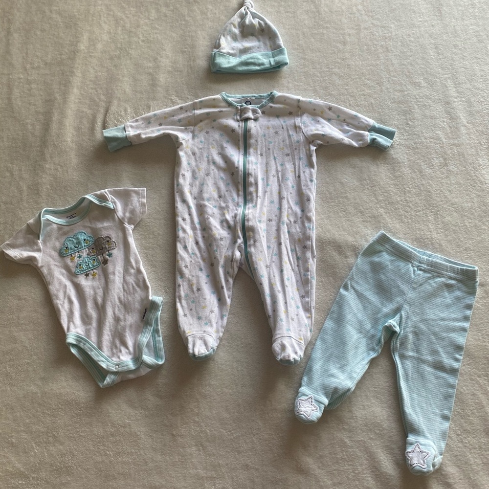 Gerber 4-Piece Neutral Clouds Set